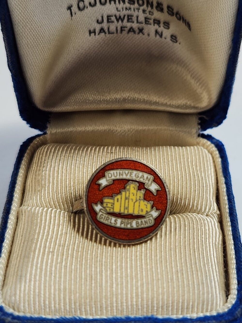 Vintage Dunvegan Girls Pipe Band Ring Box Westville NS Halifax Jewel Signet 2006